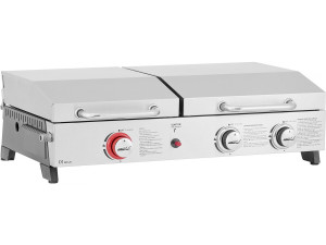 Plancha gasbarbecue en plancha "Flamo" - 3 branders - Grijs