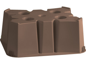 Voet voor regenton waterreservoir water opslag 500 liter - 75 x 60 x30 cm - Taupe - grijs bruin