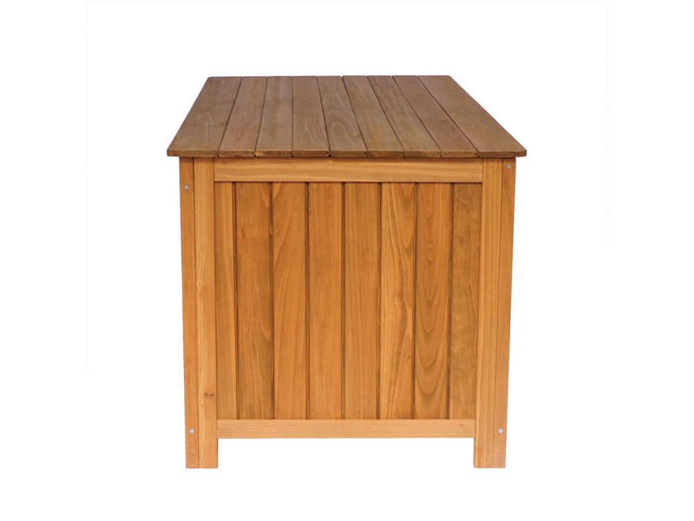 Opbergbox houten tuinkist "Macao" - 130 x 64 x 60 cm - Bruin - kastanjebruin