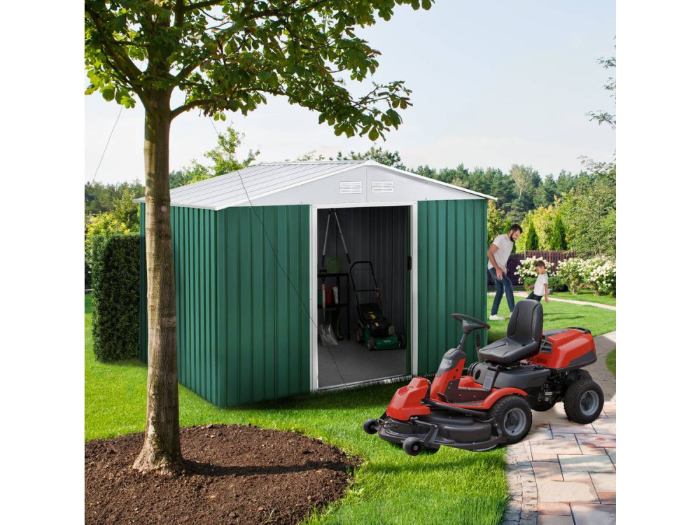 Tuinhuisje metaal "Rosas" - 4,07 m² - Groen