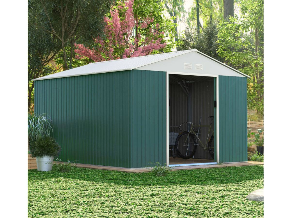 Tuinhuisje metaal "Rosas" - 10,85 m² - Groen