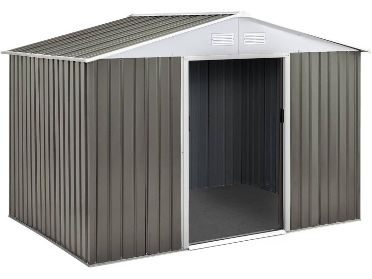 Tuinhuisje metaal "Dallas" - 2.71 m² - Taupe - grijs bruin