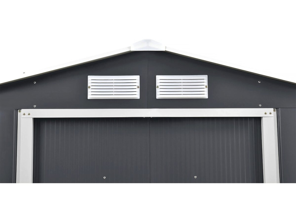Tuinhuisje metaal - "Vegas" - 5,29 m² met zonnepanelen - Grijs