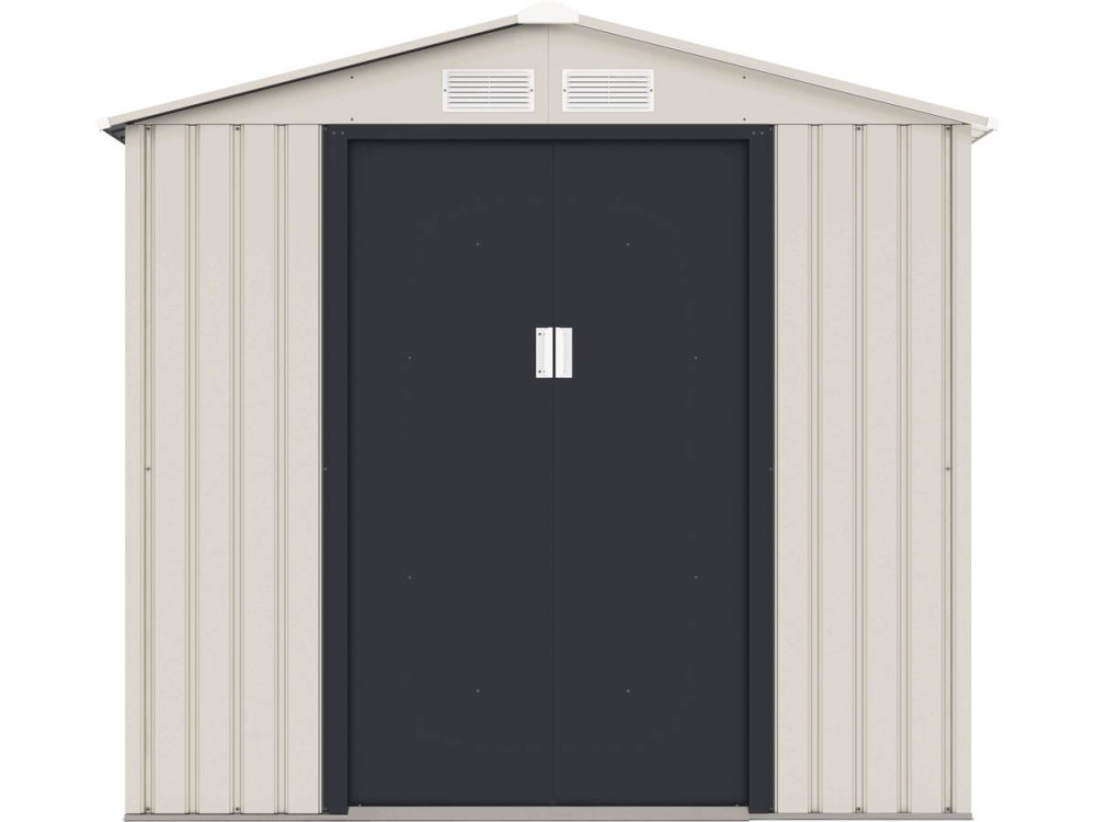 Tuinhuisje metaal "Nebraska" - 2.71 m² - Beige / Grijs antraciet