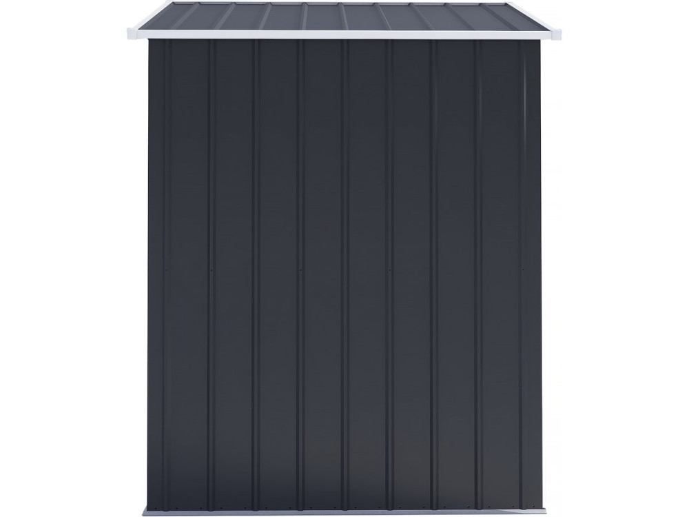 Memphis" metalen tuinhuisje met schuifdeur - 1.36 m² - Grijs