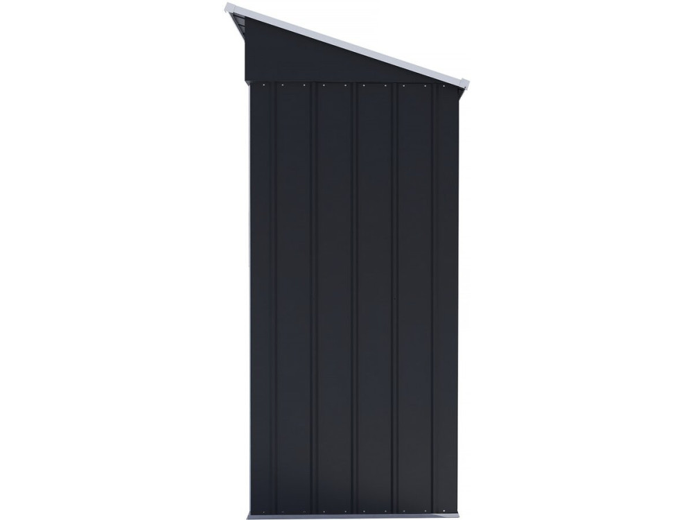 Memphis" metalen tuinhuisje met schuifdeur - 1.36 m² - Grijs