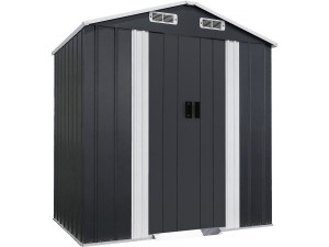 Metalen tuinhuis "Boston" met schuifdeur - 2,17 m² - Grijs