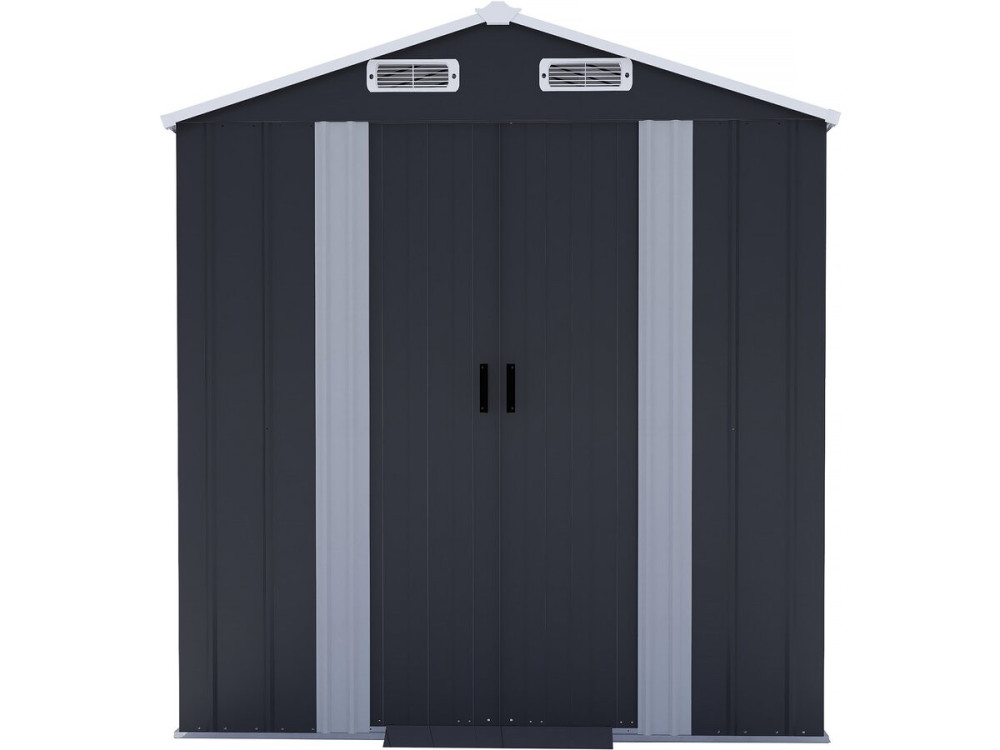 Metalen tuinhuis "Boston" met schuifdeur - 2,17 m² - Grijs