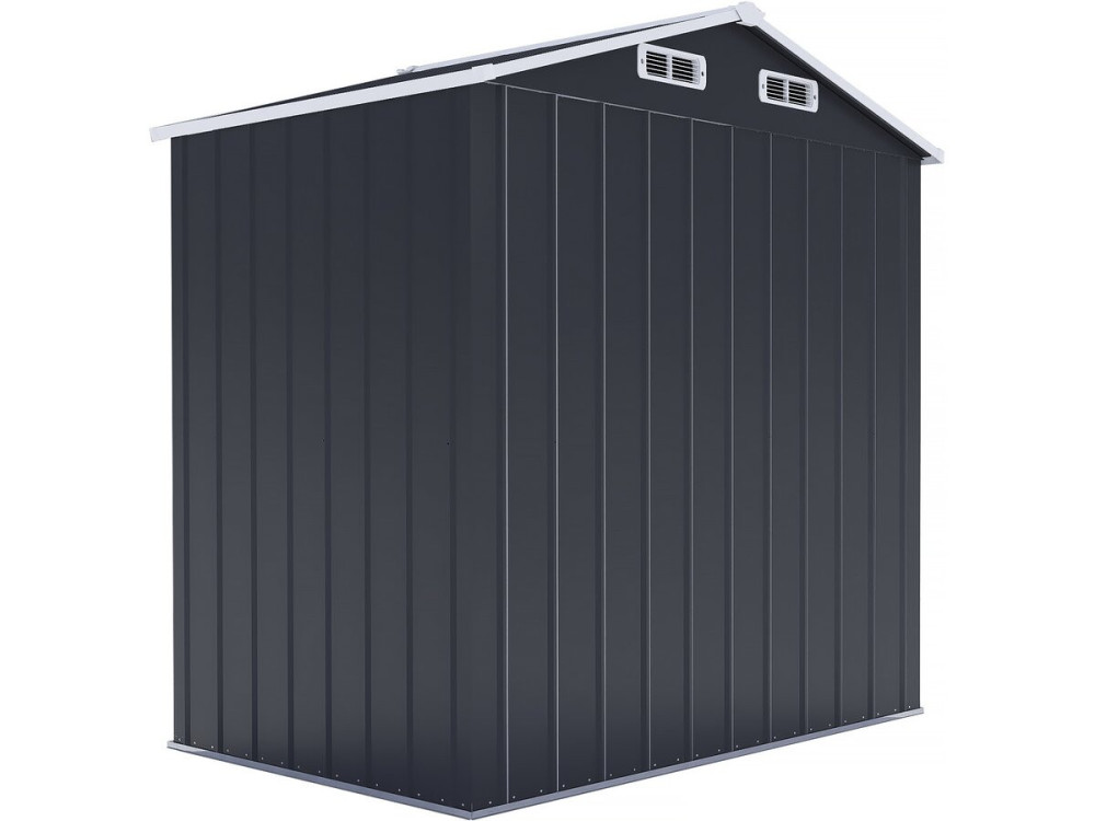 Metalen tuinhuis "Boston" met schuifdeur - 2,17 m² - Grijs