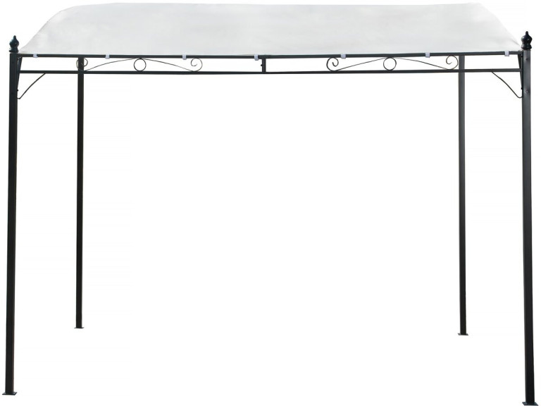 Pergola metaal met aflopend dak - 3 x 2,5 m - Beige - lichtbruin