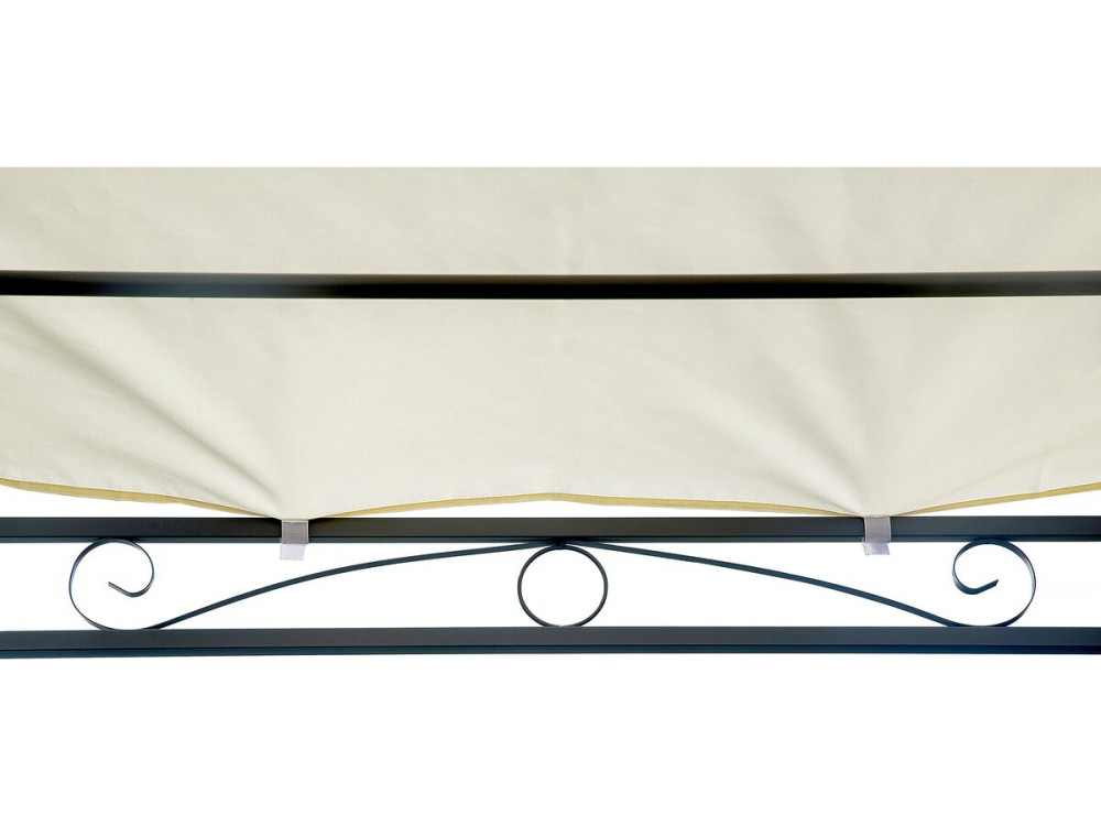 Pergola metaal met aflopend dak - 3 x 2,5 m - Beige - lichtbruin