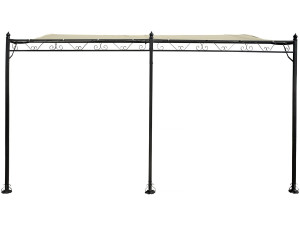 Metalen tuinhuisje - 3 x 4 m - Beige