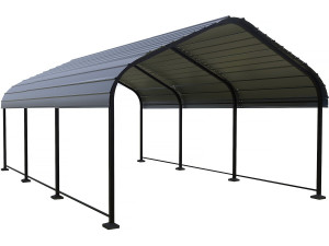 Metalen carport "Phoenix" - 13,5 m² - Grijs