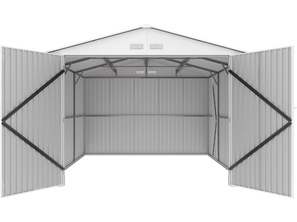 Garage metaal met openslaande deuren schuur "Nevada" - 15,36 m²