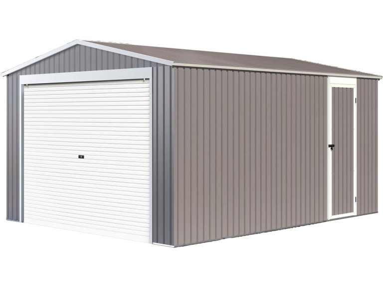 Metalen garage "Nevada" met roldeur - 15,61m²