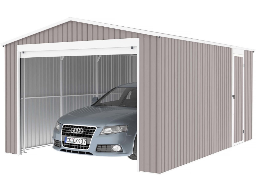 Metalen garage "Nevada" met roldeur - 15,61m²