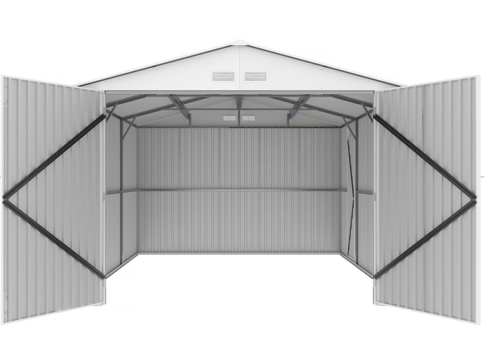 Garaga schuur metaal "Nevada" - 15,36 m² met zonnepanelen