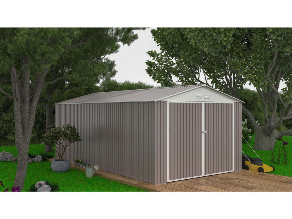 Garage metaal met openslaande deuren schuur "Nevada" - 18,56 m²