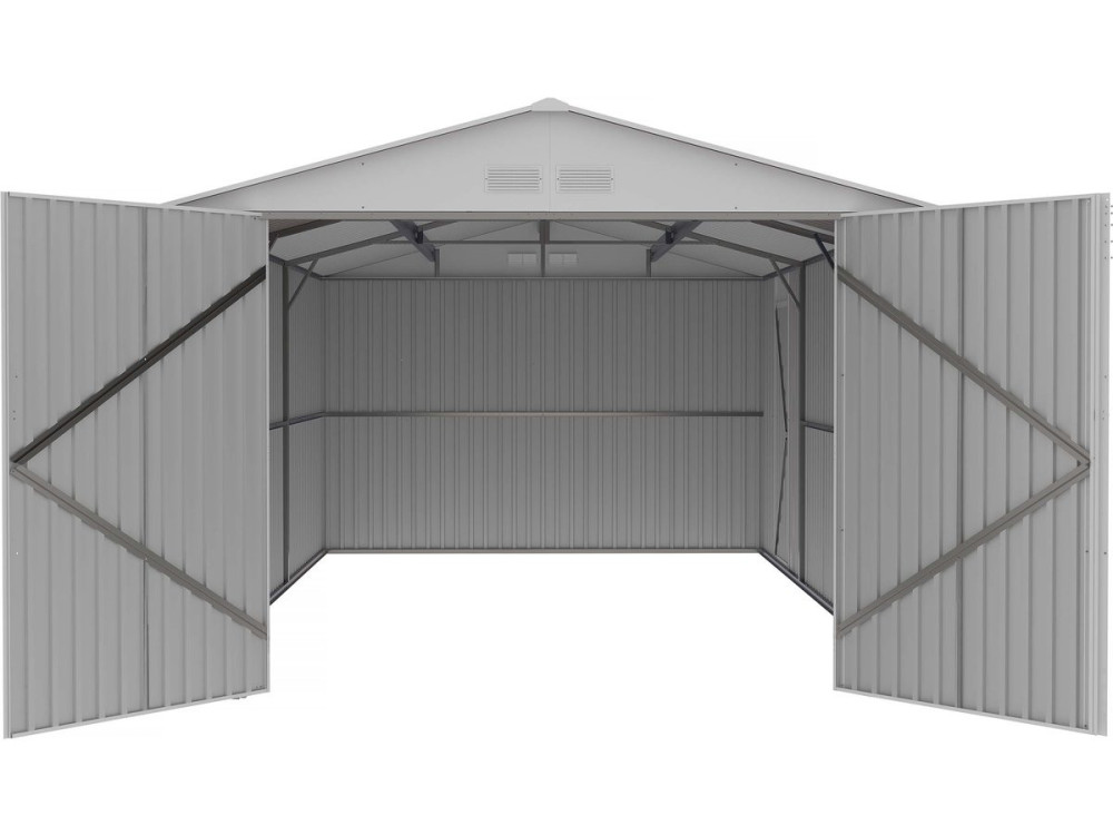 Garage metaal met openslaande deuren schuur "Nevada" - 18,56 m²