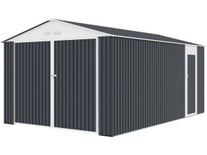 Garage auto schuur metaal "Houston" 15,36 m² - Antraciet