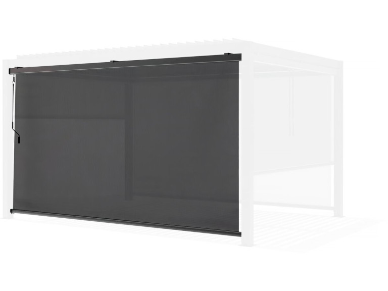 Pergola rolgordijn zonwering - 277 x 204 cm - Grijs antraciet