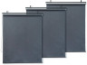 Pergola rolgordijn zonwering set 3 stuks - 124,5 x 225 cm - Grijs antraciet