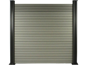 Schuttingplanken set 6 planken voor composiet schutting - Lengte 160 cm x breedte 25,8 cm x dikte 2 cm - Grijs
