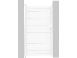 Tuinpoort tuindeur aluminium "Eric" - 101,2 x 180,9 cm - Wit
