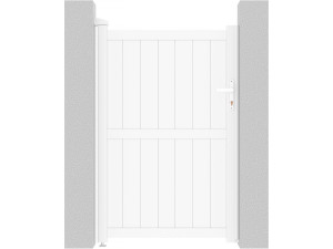 Tuinpoort tuindeur aluminium "Lola" - 101,2 x 155,9 cm - Wit
