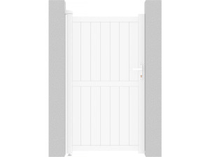 Tuinpoort tuindeur aluminium "Lola" - 101,2 x 180,9 cm - Wit