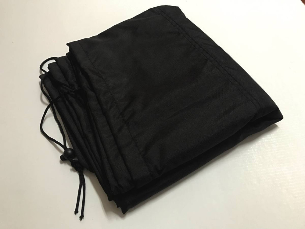 Beschermhoes tuinmeubelen ligbed ligstoel - 194 x 71 x 35 cm - Zwart