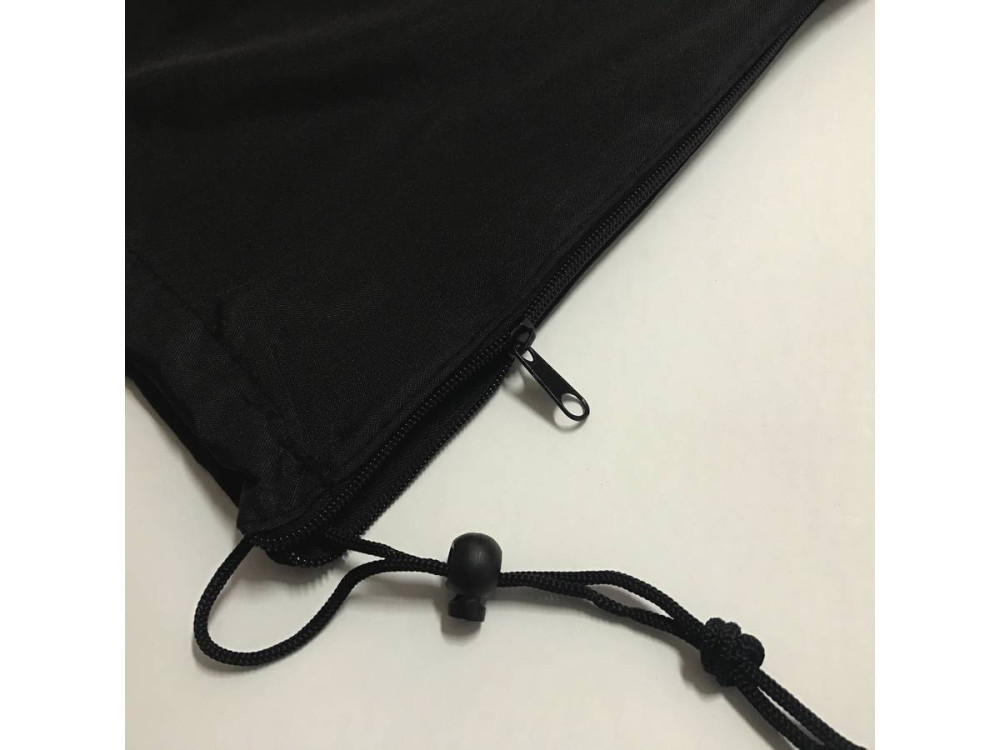 Beschermhoes tuinmeubelen parasol - 40 x 220 cm - Zwart