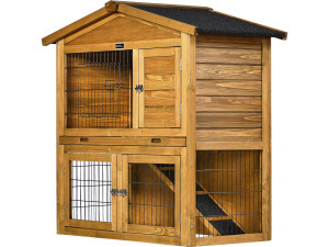 Houten hok "Noisette" - 102 x 55 x 100 cm - Bruin