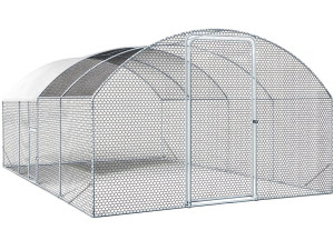 15 m² koepel kippenren "Cocorico" - 5 x 3 m - gegalvaniseerd staal