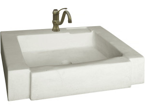 Spoelbak "Modena" - gereconstitueerde steen - 74 x 57 x 15,5 cm