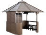 Jacuzzi spa overkapping huisje "Bali" - 330 x 330 x 323 cm