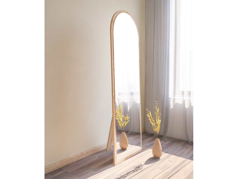 Houten spiegel "Emma" - 50 x 160 cm - Beige