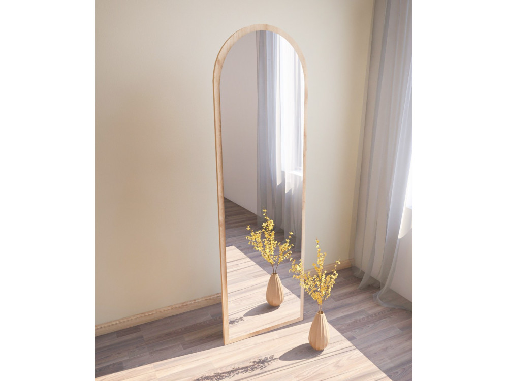 Houten spiegel "Emma" - 50 x 160 cm - Beige