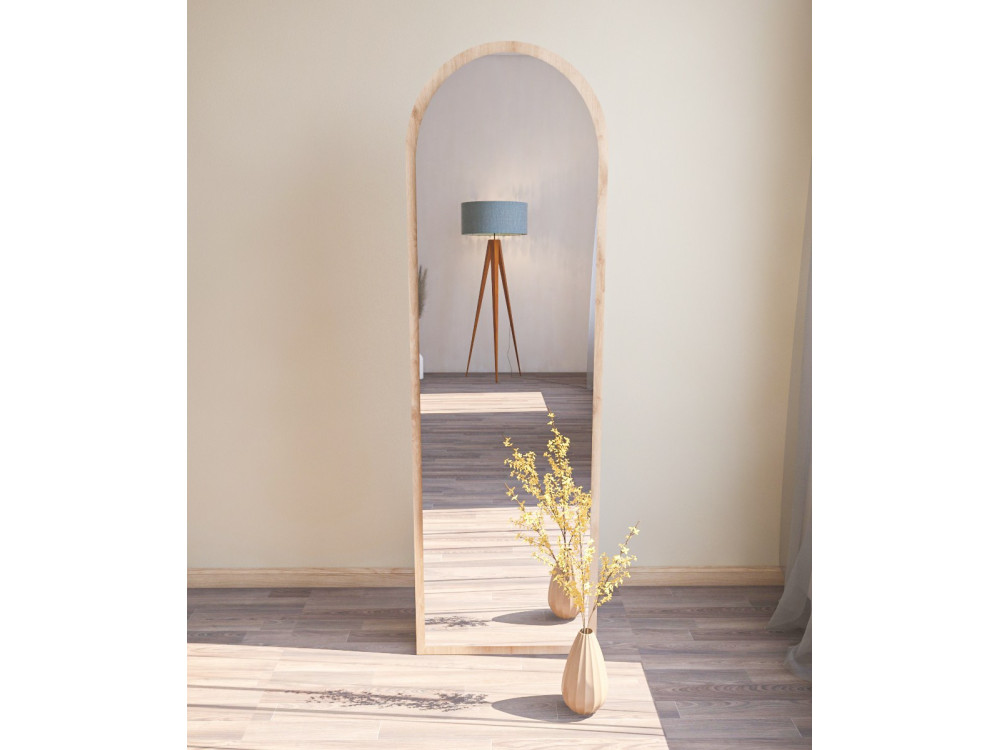 Houten spiegel "Emma" - 50 x 160 cm - Beige