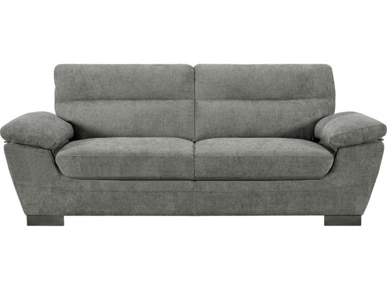 Bank bankstel stoffen meubel "Dallas" - 210 X 88 X 90 cm - 3 zits - Grijs
