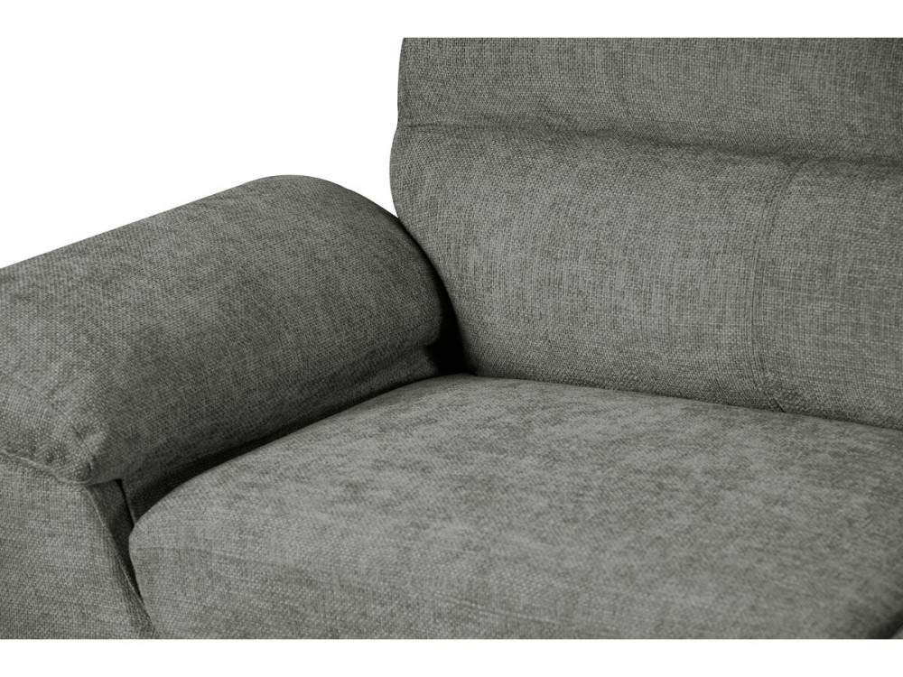 Bank bankstel stoffen meubel "Dallas" - 210 X 88 X 90 cm - 3 zits - Grijs