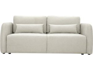 Rechte 3-zits slaapbank van stof "Concorde" - Beige