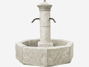 Fontein "Méridionale" - Diameter 122 cm x H.116 cm