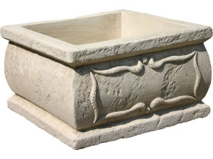 Verone" plantenbak - steen - 50 x 50 x 30 cm