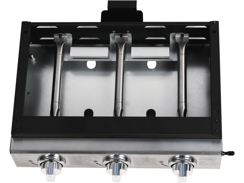 Plancha gas barbecue grill "Presto 3" - 3 branders - 7,5 kW - Grijs