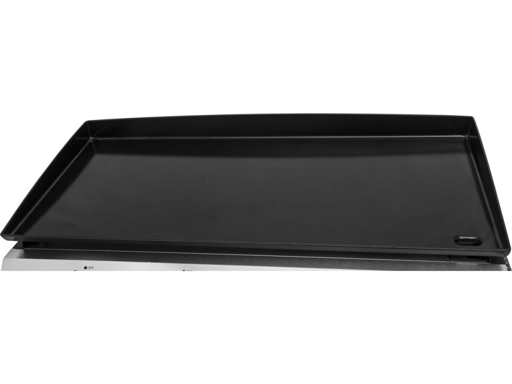 Plancha gas bbq gasgrill bakplaat 4 branders "Jolly" - 10 kW - Grijs