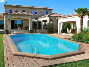 Houten zwembad "Palma 130" - 757 x 407 x 131 cm