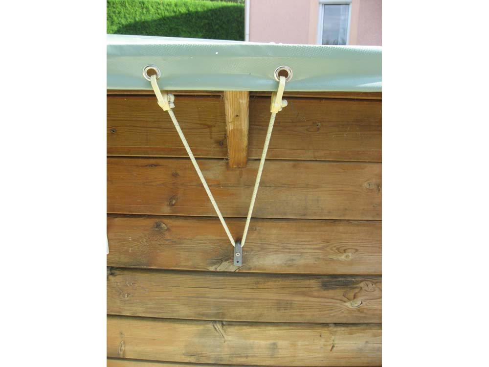 Coverwood" bar cover voor Panama bovengronds zwembad - blauw