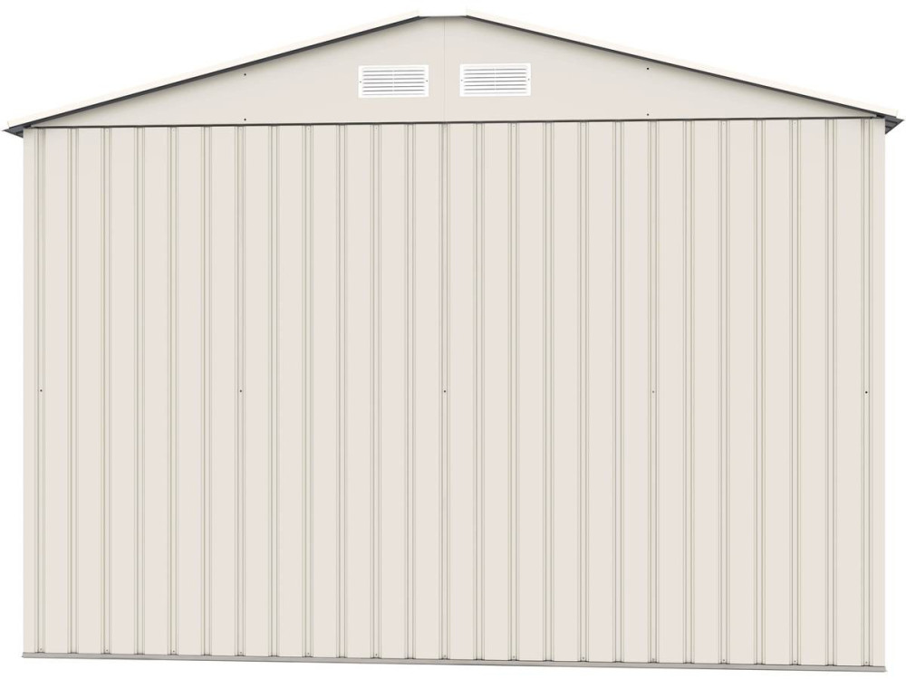 Tuinhuisje metaal "Nebraska" - 5,29 m2 (4,83 m2 grondoppervlak) - Beige - lichtbruin