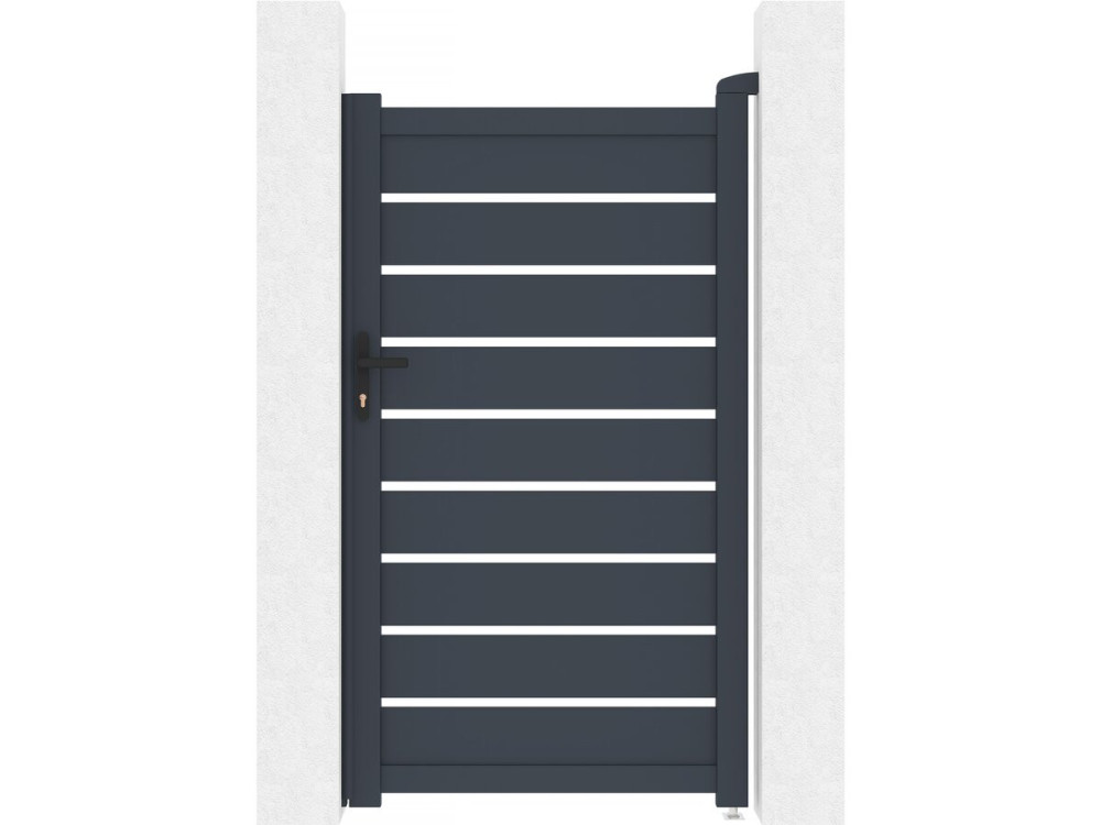 Tuinpoort tuindeur aluminium "Bastien" - 100 x 176 cm - Antraciet